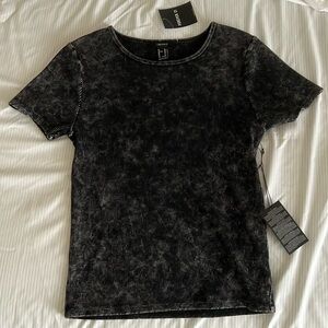 Ribbed Acid Wash Top